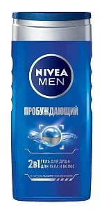 Nivea MEN Гель для душа мужской Пробуждающий, 250мл