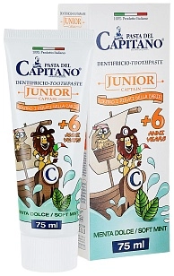 Pasta Del Capitano Зубная паста детская 6+ Мята, 75мл