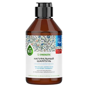SYNERGETIC Шампунь бессульфатный Объём и укрепление волос 250л