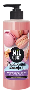 Milgurt Жидкое крем-мыло Персиковый макарун 500г