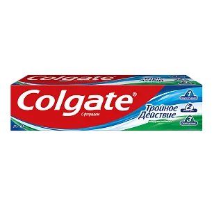 Colgate Зубная паста Тройное действие, 50мл
