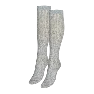 RuSocks Гольфы однобортные с рельефным рис. серые 25-27р-р