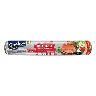 QUALITA Фольга алюминиевая 10 м в, рулоне