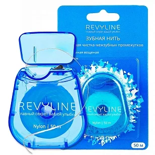 Revyline Зубная нить вощеная мятная 50м