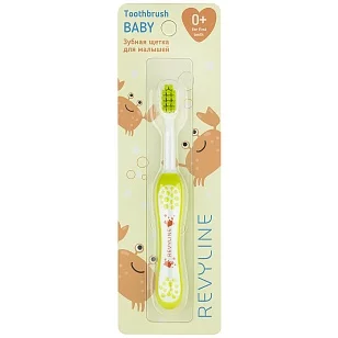 Revyline S3900 BABY Зубная щетка детская 0-3лет желтая мягкая