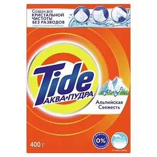 TIDE Стиральный порошок руч Альпийская свежесть 400г