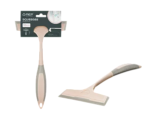 АЕР Водосгон SQUEEGEE пудровый/коричневая резинка 16см
