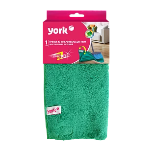 YORK Салфетка из микрофибры для пола двусторонняя с застежкой 50х60см
