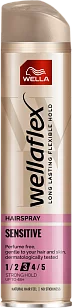 Wella Wellaflex Лак для волос без запаха Sensitive ССФ 5, 250мл