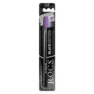 R.O.C.S. Зубная щетка Black Edition Classic, средняя