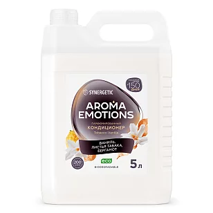 SYNERGETIC Кондиционер для белья EMOTIONS Tobacco-Vanille/Табак-ваниль 5л