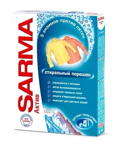 Sarma Стиральный порошок Автомат Актив Горная свежесть, 400г