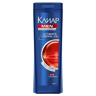 CLEAR MEN Шампунь Против перхоти 2в1 ULTIMATE CONTROL, 400мл