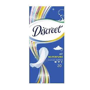 Discreet Прокладки ежедневные Air Multiform Single, 20шт