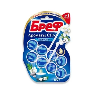 Бреф Блок д/унитаза Ароматы СПА Гармония 2х50г