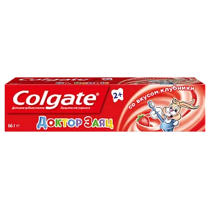 Colgate Зубная паста детская Доктор заяц вкус клубники, 50мл