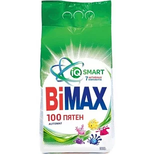 BiMax Стиральный порошок Автомат 100 пятен 9000г