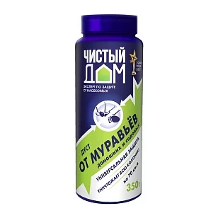 Чистый дом Дуст от муравьев б/запаха туба 350г
