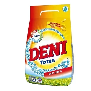 Deni Тотал Стиральный порошок для Цветного 2,7кг