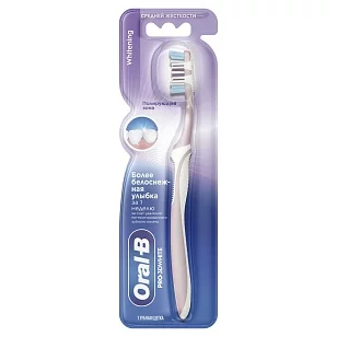 ORAL_B Зубная щетка Pro-3DWhite Whitening средней жёсткости 1шт