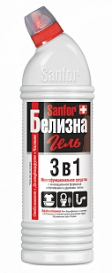 Sanfor Средство чистящее отбеливающее 3в1 Белизна гель, 1л