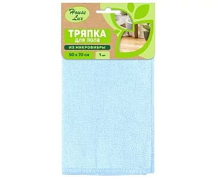 House Lux Тряпка для пола из микрофибры 50х70, 1шт