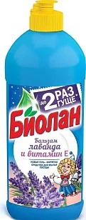 Биолан Жидкость для посуды Лаванда и Витамин Е, 450мл