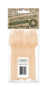 GRIFON Eco Wood Вилки деревянные 160мм, 10шт