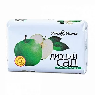Невская Косметика Туалетное мыло Дивный сад Зеленое яблоко, 90г