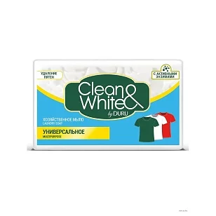 DURU Clean&White Хозяйственное Универсальное мыло, 120г