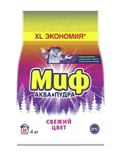 МИФ Стиральный порошок Автомат 3в1 Cвежий цвет, 4кг