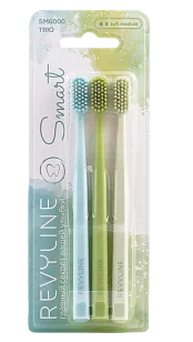 Revyline SM6000 Smart Trio Набор зубных щеток (Limpet shell, White grape, Lime cream) мяг. 3шт
