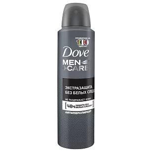 DOVE MEN CARE Део спрей Экстразащита без белых следов, 150мл