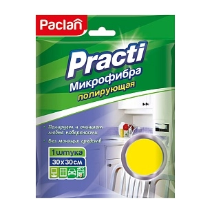 Paclan Салфетка для полировки из микрофибры 30Х30см, 1шт