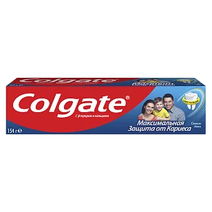 Colgate Зубная паста Максимальная защита от кариеса Свежая мята, 100мл