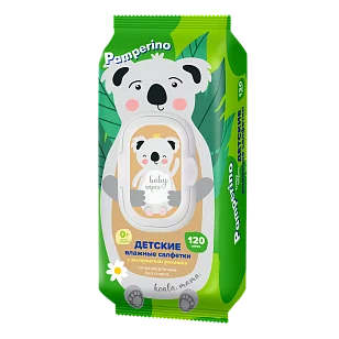 Pamperino Салфетки влажные mama детские с ромашкой mix, 120шт
