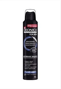 DEONICA FOR MEN Део спрей Активная защита, 200мл