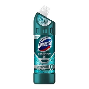 DOMESTOS Средство чистящее Зеленая свежесть с активными пробиотиками 750мл