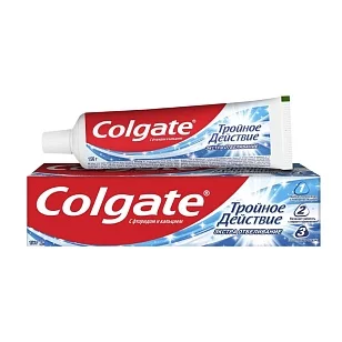 Colgate Зубная паста Тройное действие Экстра отбеливание, 100мл