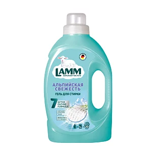 Lamm Жидкое средство для стирки Альпийская свежесть гель, 1,3л