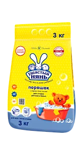 Ушастый нянь Стиральный порошок детский, 3кг