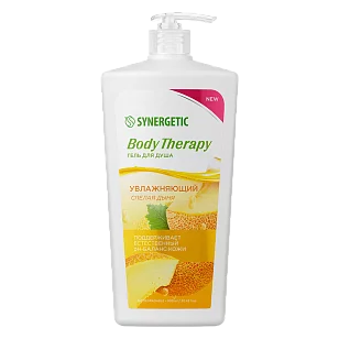 SYNERGETIC Гель д/душа Body Therapy Спелая дыня 900мл