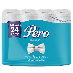 Pero Talcum Туалетная бумага 3сл, 24рул