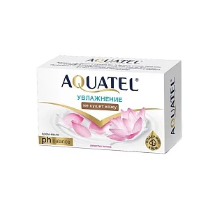 Aquatel Крем-мыло твердое Лепестки лотоса, 90г