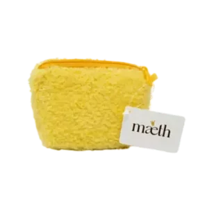 Maeth Косметичка Меховая желтая 11х1,5х9см