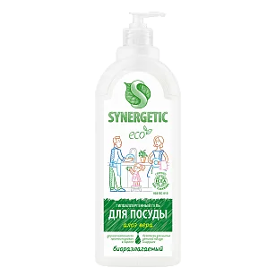 SYNERGETIC Средство для мытья посуды Алоэ флакон, 1л