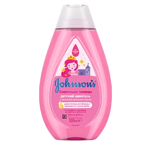 Johnson's Baby Детский шампунь Блестящие локоны 300мл (12шт)