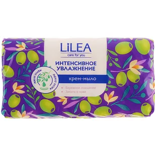 LILEA Крем-мыло туалетное Интенсивное увлажнение 140г
