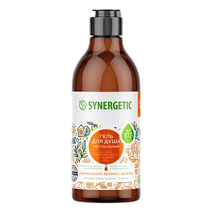 SYNERGETIC Гель д/душа Карамельное яблоко и ваниль 380мл