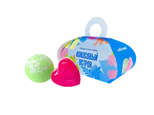 Кафе МиМи Подарочный набор Кокосовый остров (шар+мыло)